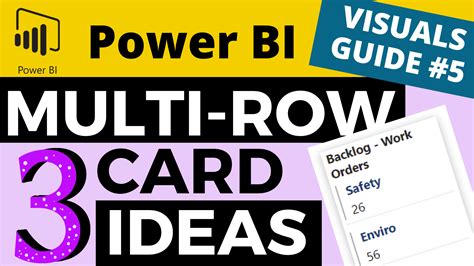 Multi row card power bi  Learn Power BI and Fabric - subscribe to our YT channel - Click here: @PowerBIHowTo If my solution proved useful, I'd be delighted to receive Kudos