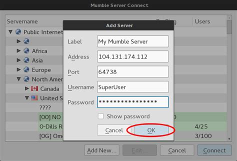 Mumble default port  The port number refers to the address of the reset function on a Commodore 64