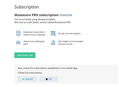 Musescore cancel subscription com desde hace poco