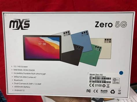 Mxs zero 5g tablet specs 0MP WITH BLUETOOTH/WIFI BATTERY; 3800MAH DUAL SIM STANDBY SDCSRD