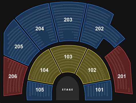 Mystere seating view 