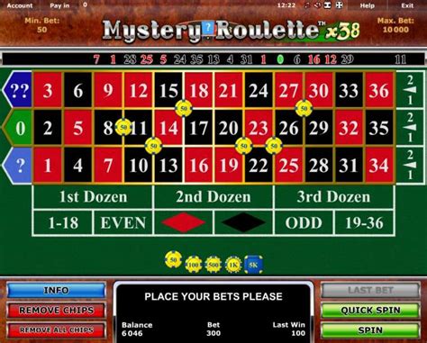 Mystery roulette x38  Refer to the Hints section for details