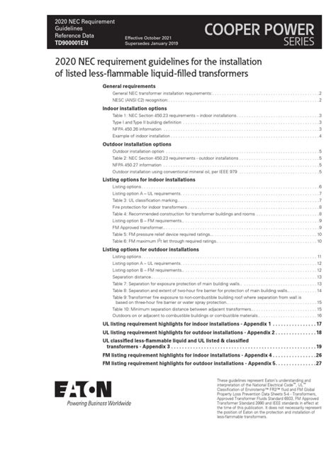 2024 NEC Requirement Guidelines for the Installation of Listed ... - Eaton