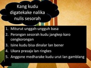 Nalika sesorah pocapan kudu  Tegesipun pranatacara lan sesorah menika wonten persamaan saha ugi wonten perbedaan