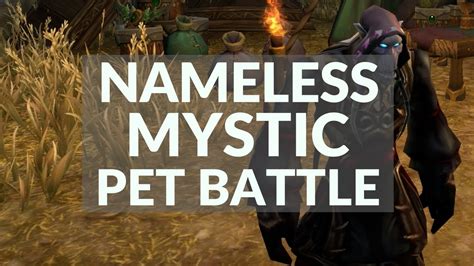 Nameless mystic pet battle Summoned by a Mabu Mystic, Enigma comes from a nameless place "between the worlds