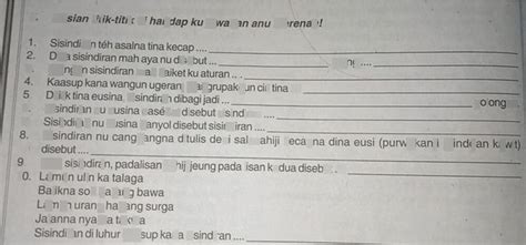 Naon anu disebut main rebutan com tidak bertanggung jawab jika terjadi perbedaan jawaban soal Bahasa Sunda kelas 9 semester 1