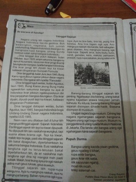 Naon jejer carita di luhur Ulangan Materi Teks Bahasan dan Carita Wayang kuis untuk 12th grade siswa