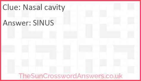 Nasal dividers crossword Likely related crossword puzzle clues