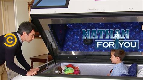 Nathan for you sex box " <Camera zooms into hidden rebate box as they walk away together> Comedy, Variety, Talk & Sketch