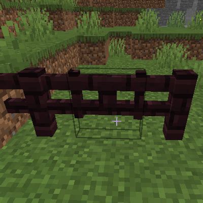 Nether brick fence gate The Lively Nether Bricks are a decorative block added by NetherEx