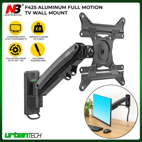 2024 New Nb F425 Aluminum Full Motion 27-45 Inch Tv Wall