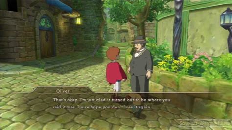 Ni no kuni errand 73  His diary is next to a stone monument near a large depiction of a skull on