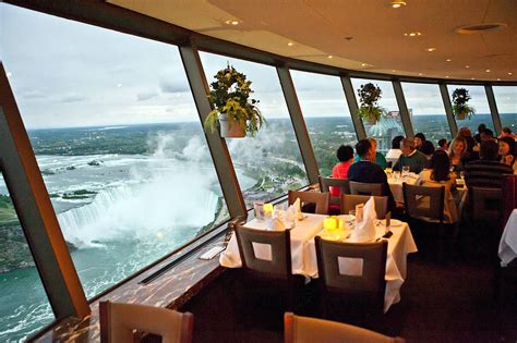 Niagara falls rotating restaurant  This casual buffet-style restaurant is open year round for brunch, lunch, and dinner