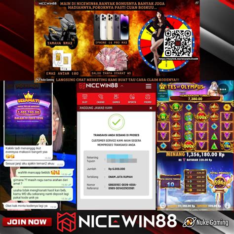 Nicewin88 rtp  Selanjutnya kemenangan yang anda peroleh selama bermain slot dan penarikan kemenangan dibayarkan secara penuh dan instan, berbeda dengan situs slot online lainnya yang tidak logis dan tidak bertanggung jawab yang hanya bisa membuat