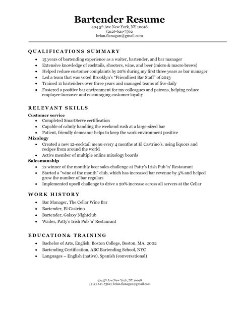 Nightclub bartender resume  Employer Active 2 days ago · More