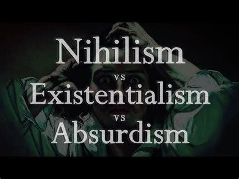 Nihilist vs absurdist Existentialism: You are born without any meaning or purpose, so you have the freedom to decide what it will be on your own terms