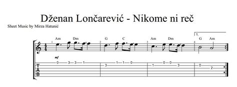 Nikome ni rec akordi  Dženan Lončarević - Odavde do neba Uvod: Hbm – F# - D#m – G# /2x Hbm Strofa: Ne ume srce kraj druge ni dan U dvoje jutra ja dočekam sam F# G# Hbm Ti si greška koju ponavljam I kad sve ide sve, ne ide mi I kad sve imam, a gde si mi ti F# G# Hbm Moj stari san, nedosanjan Predrefren: F# Niko ko ljubav se ne sveti D#m I