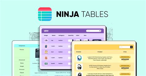 Ninja tables demo  Astra Pro Addon 4