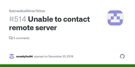 Nitrox unable to contact remote server  Ive been trying to play it with my friend but it keeps saying "Multiplayter Loaded, Unable to connect to remote server at