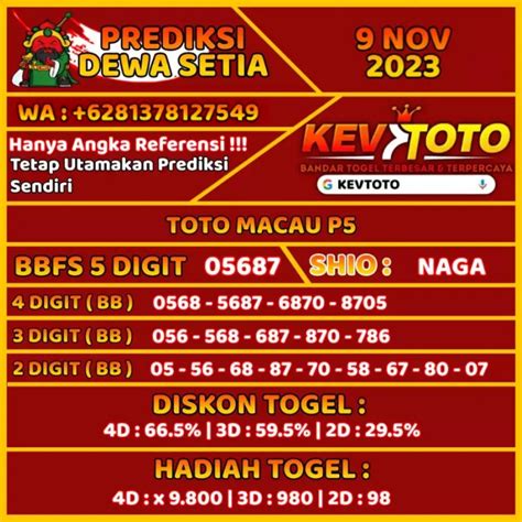 No togel macau keluar hari ini 1 4D - (Keluaran Macau Jam 00