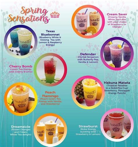 Nobilitea spring menu NobiliTea