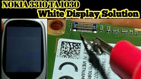 Nokia ta-1030 white display jumper solution 