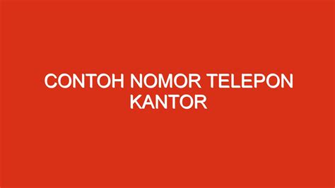 Nomor telepon kantor alfamart palembang  4