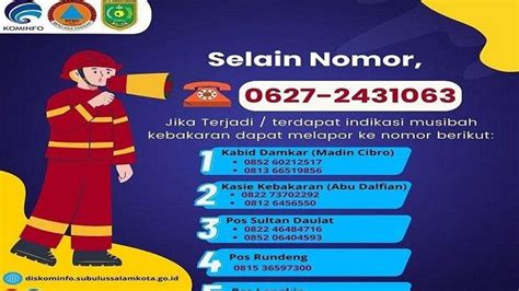 Nomor telepon pemadam kebakaran boyolali  0778 – 392317