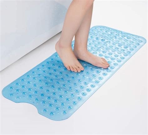 Tranquil Beauty 21 x 21 Clear Square Non-Slip Shower and Bath Mats with  Suction Cups Ideal for Kids & Elderly