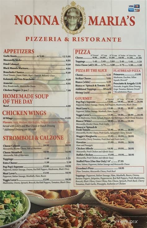 Nonna maria's pizzeria menu  Double Yums