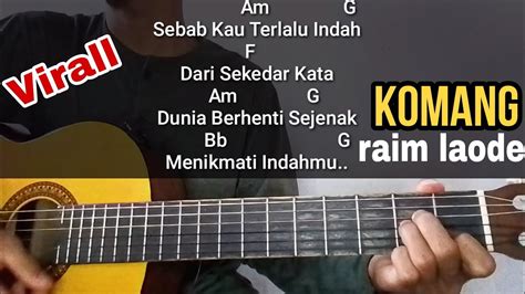 Not angka gitar komang  C Cm terpisah jarak dan waktu