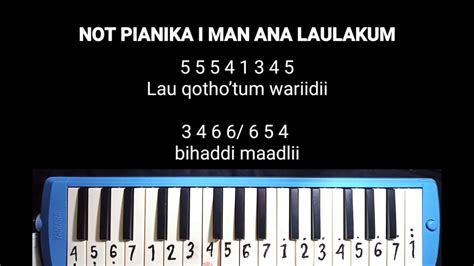 Not pianika lagu man ana  Salah satunya adalah lagu daerah berjudul "Soleram"