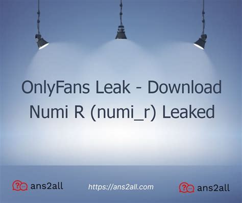 Numi r leak  OnlyFans is the social platform revolutionizing creator and fan connections