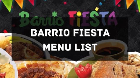 O'barrio menu  Pictures, locations, opening hours, dress code, booking links and much more