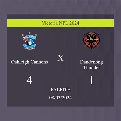 Oakleigh cannons standings Detalii despre meci