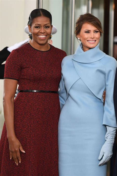 Obamas escorting melania inaguration  As we observe the new power couple of the US, it's fairly say to say that their body language can appear a bit weird – especially the meme of Melania