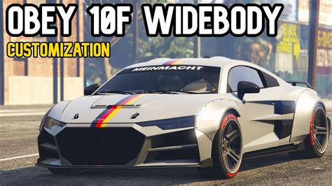 Obey 10f widebody *NEW* OBEY 10F WIDEBODY FINALLY in GTA ONLINE!! (GTA NEW VEHICLE) In this GTA Online video I will be showing you how to get the Obey 10F