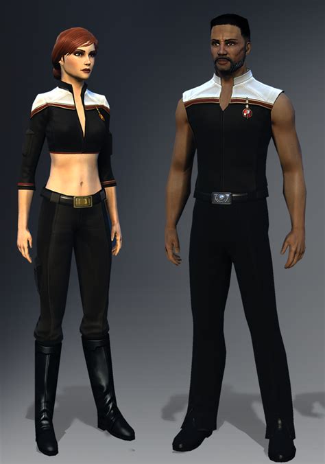 Odyssey uniform sto  I prefer the normal Odyssey uniform, but I have all my away team boffs in the Excursion uniform