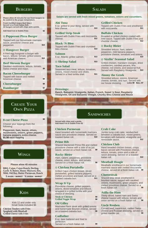 Ogillies menu  Specialties: Specialized in American, American Food and American Restaurant