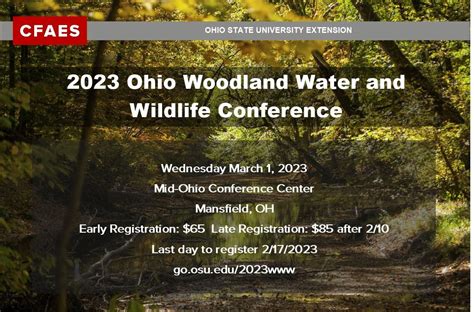 2024 Ohio Woodland Water and Wildlife Conference