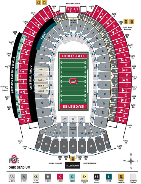 Ohio stadium seating chart concert  Not the easiest section to find and get out of after the game since it's between the lower and