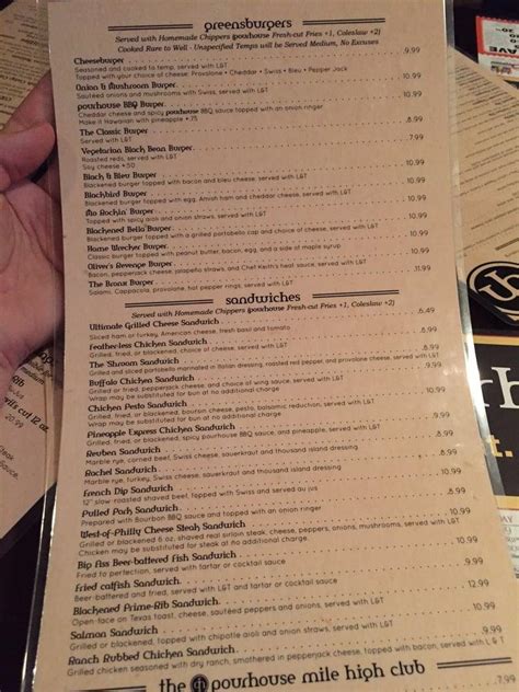 Oliver's pourhouse menu  J