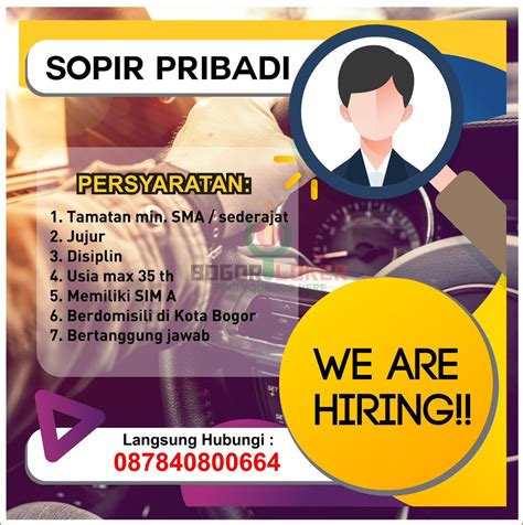 Olx loker supir pribadi medan 000 - Rp