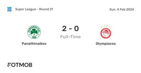 Olympiacos f.c. vs panathinaikos f.c. lineups  0