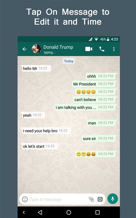 Online fake whatsapp chat Create Whats Prank contacts and conversation and have fun with your friends and family