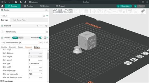 Orca slicer measure  
Bambu Studio is based on PrusaSlicer by Prusa Research, which is from Slic3r by Alessandro Ranellucci and the RepRap community