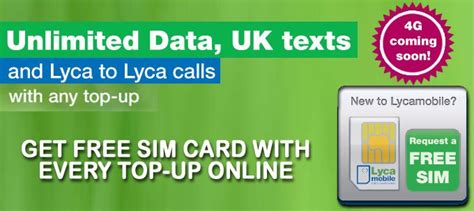 SIM Card - Lycamobile - 12GB for $20