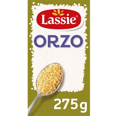 Orzo lassie  Reduce heat, cover and simmer until orzo is cooked and water is absorbed (about 20 minutes