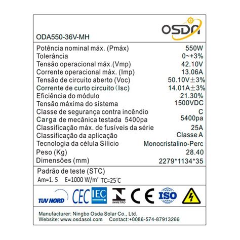 Osda 550w , Ltd