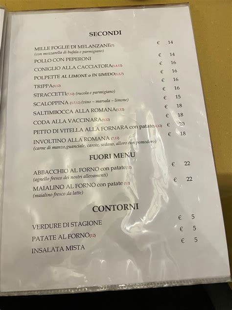 Osteria da fortunata bologna menu 866 von 11